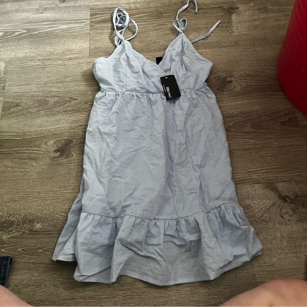 sberto by suzanne berto light blue dress size small